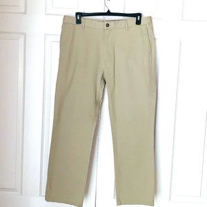 REYN SPOONER  38X30 TWILL TAN PANTS  Straight Flat Front